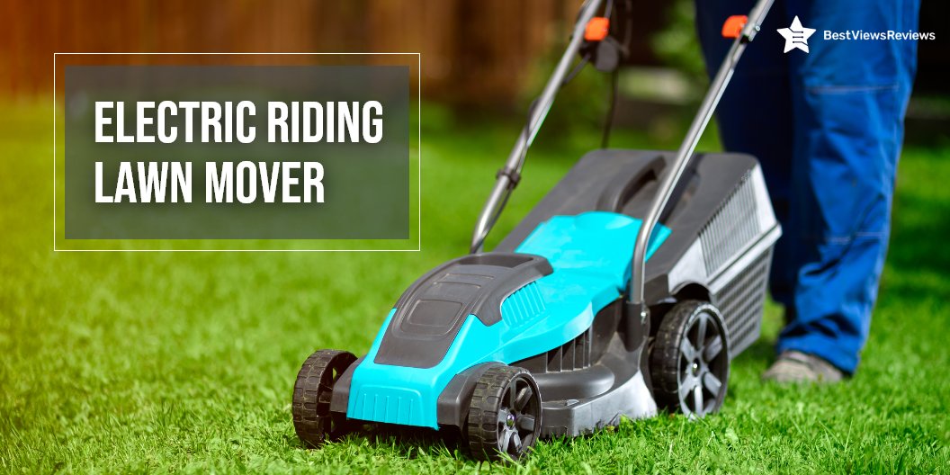Electric riding lawn mower
