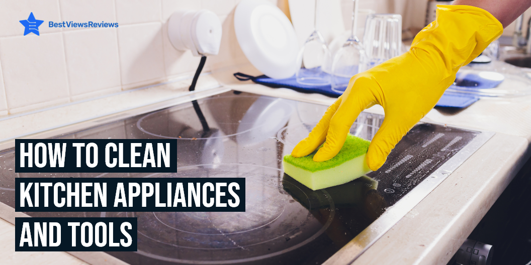 cleaning kitchen appliances