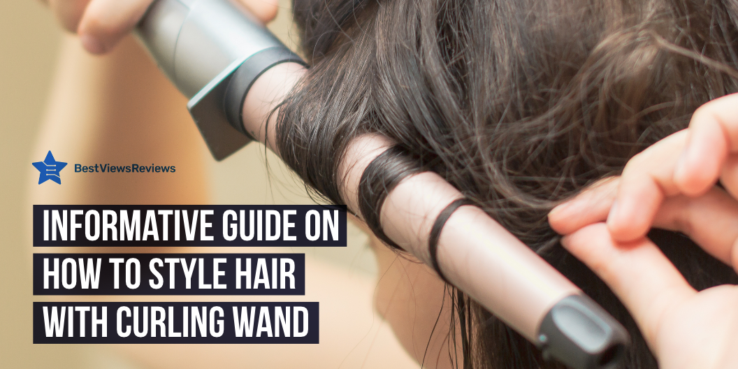Style hair with curling wand